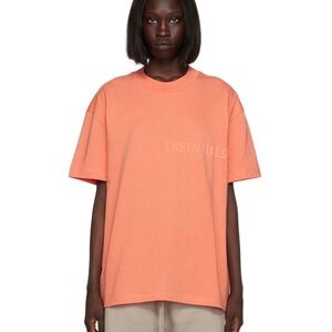 Fear of God Essentials Short-Sleeve Tee Coral Oversized Size L Boxy